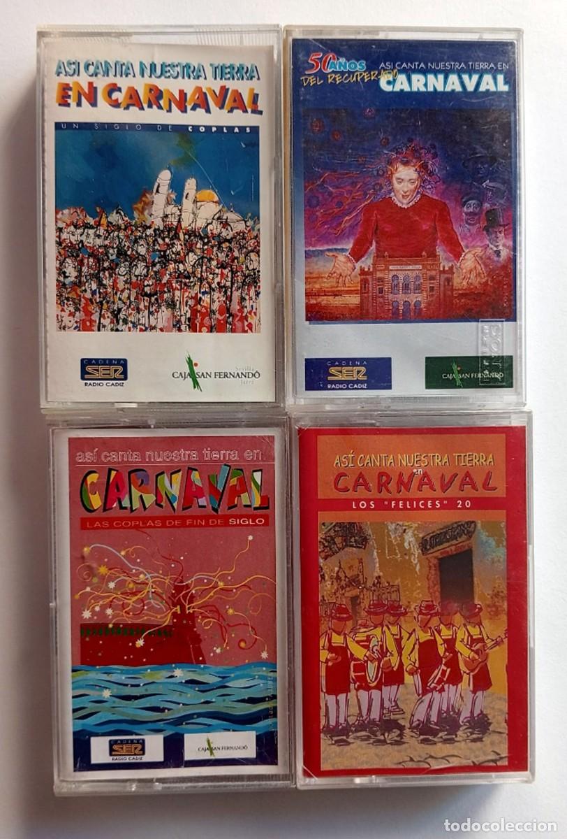 Casetes antiguos: CARNAVAL DE C&Aacute;DIZ: LOTE CASSETTES ASI CANTA NUESTRA TIERRA EN CARNAVAL