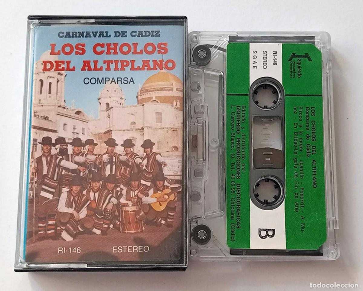 Cassetes antigas: CASSETTE CARNAVAL DE CADIZ 1980 COMPARSA LOS CHOLOS DEL ALTIPLANO