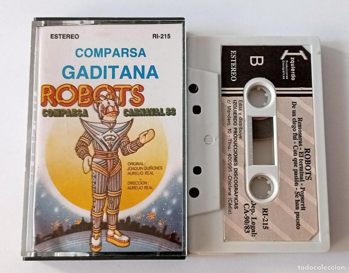 Casetes antiguos: CASSETTE CARNAVAL DE CADIZ 1983 COMPARSA ROBOTS - Foto 1