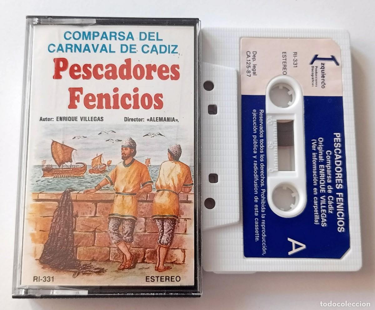 Casetes antiguos: CASSETTE CARNAVAL DE CADIZ 1987 COMPARSA PESCAORES FENICIOS DE ENRIQUE VILLEGAS
