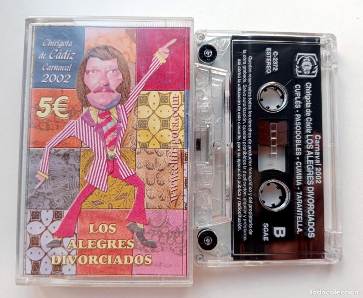 Casetes antiguos: CASSETTE CARNAVAL DE CADIZ 2002 LOS ALEGRES DIVORCIADOS CHIRIGOTA CALLEJERA LOS GUATIF&Oacute;