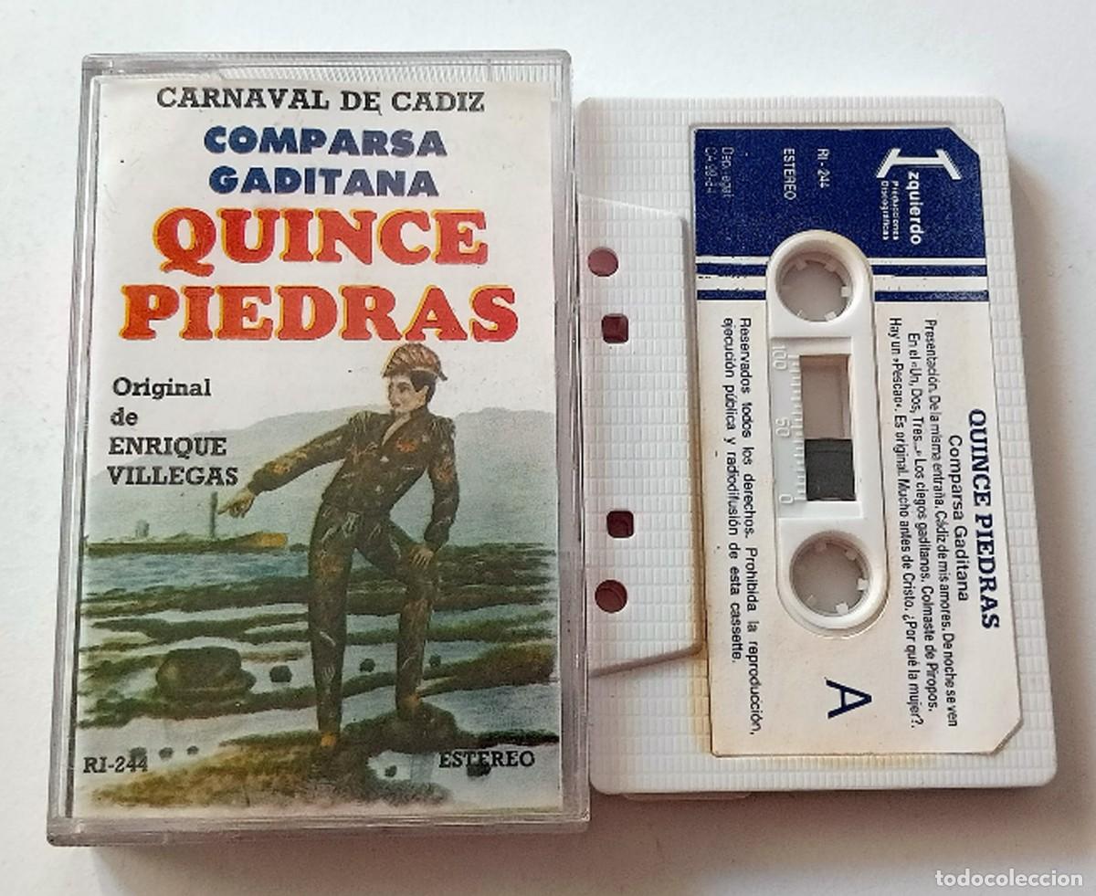 Cassetes antigas: CASSETTE CARNAVAL DE CADIZ 1984 COMPARSA QUINCE PIEDRAS DE ENRIQUE VILLEGAS