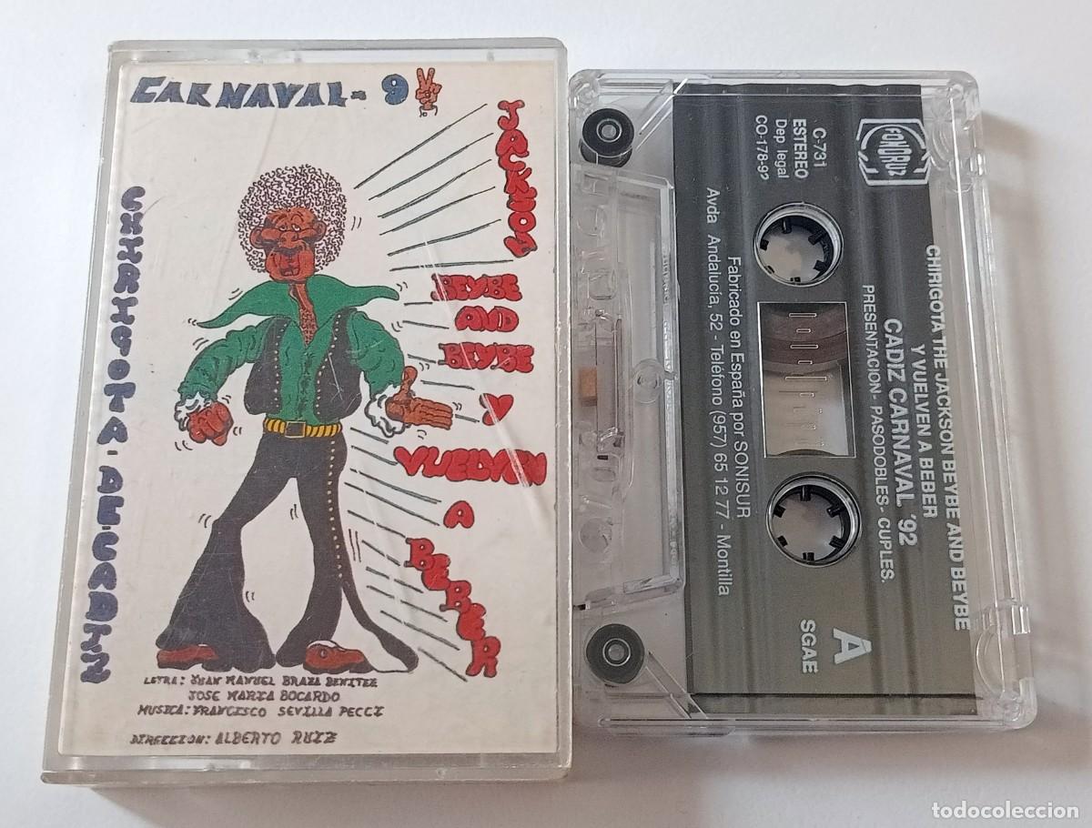 Casetes antiguos: CASSETTE CARNAVAL DE CADIZ 1992 CHIRIGOTA THE JASCKSON BEYBE AND BEYBE... (SHERIFF)