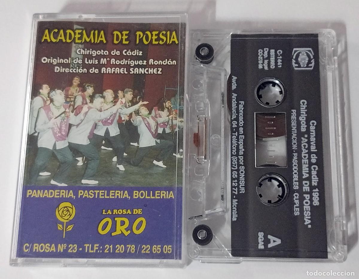 Casetes antiguos: CASSETTE CARNAVAL DE CADIZ 1996 CHIRIGOTA ACADEMIA DE POESIA