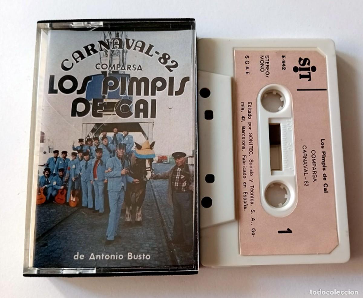 Cassetes antigas: CASSETTE CARNAVAL DE CADIZ 1982 COMPARSA LOS PIMPIS DE CAI DE ANTONIO BUSTOS