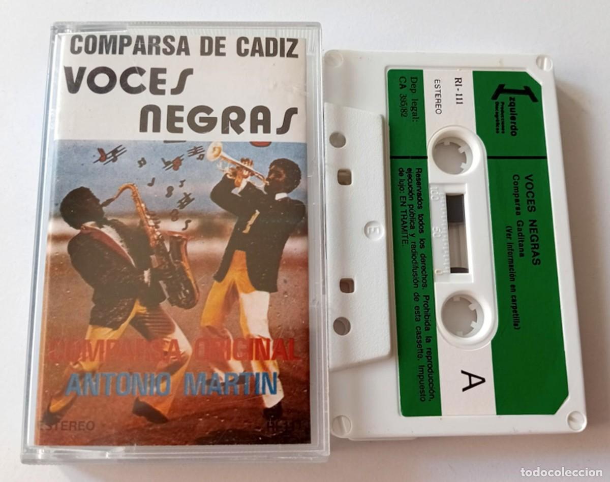 Cassetes antigas: CASSETTE CARNAVAL DE CADIZ 1982 COMPARSA VOCES NEGRAS DE ANTONIO MARTIN
