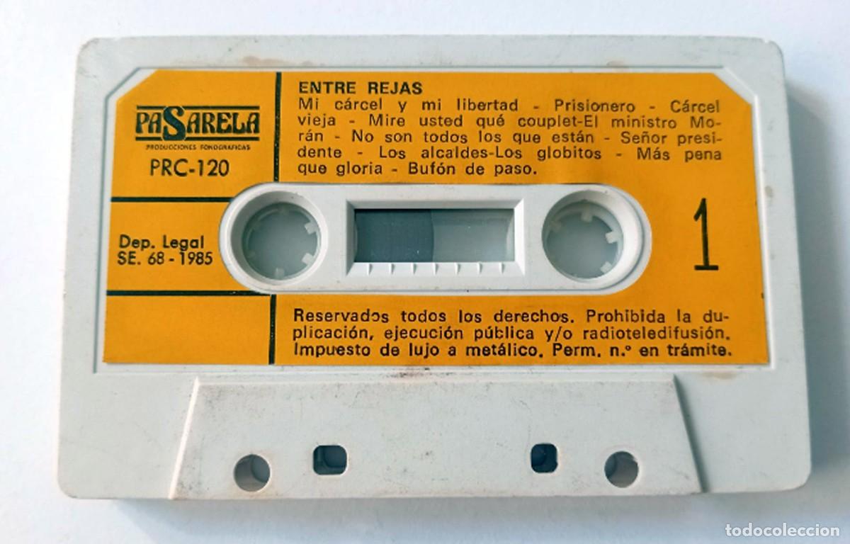 Casetes antiguos: CASSETTE CARNAVAL DE CADIZ 1985 COMPARSA ENTRE REJAS DE ANTONIO MARTIN