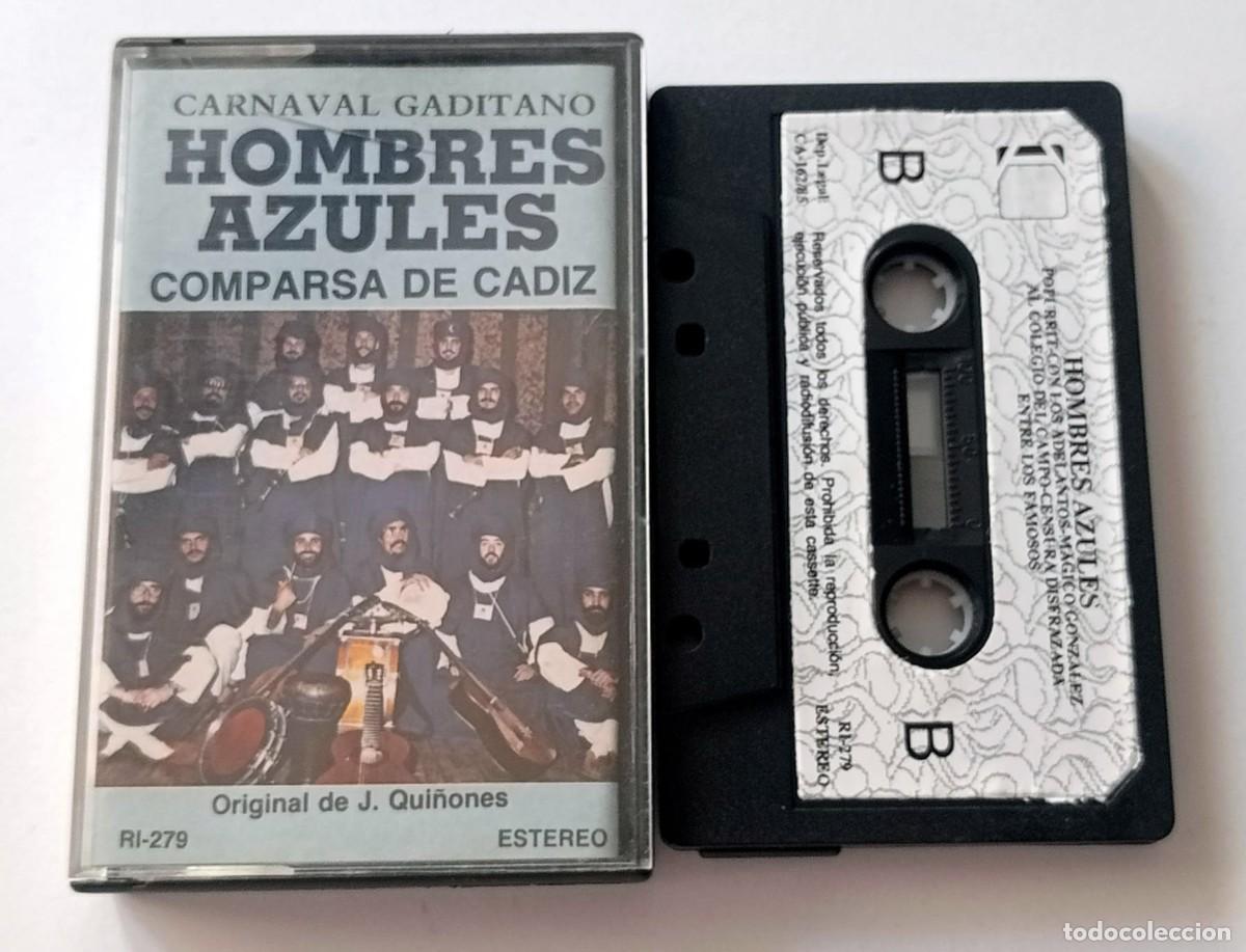 Cassetes antigas: CASSETTE CARNAVAL DE CADIZ 1985 COMPARSA HOMBRES AZULES DE JOAQUIN QUI&Ntilde;ONES