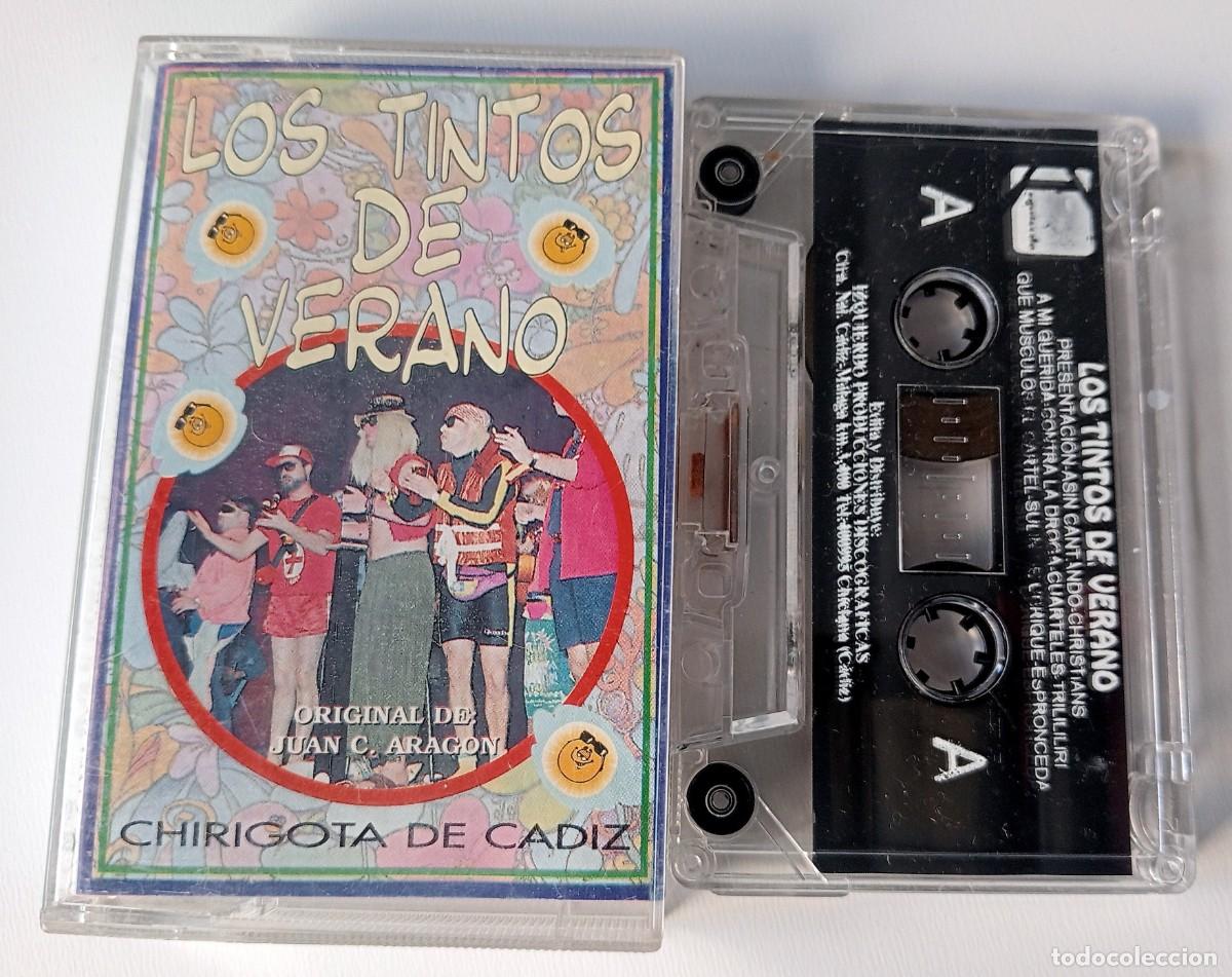 Casetes antiguos: CASSETTE CARNAVAL DE CADIZ 1995 CHIRIGOTA LOS TINTOS DE VERANO DE JUAN CARLOS ARAG&Oacute;N