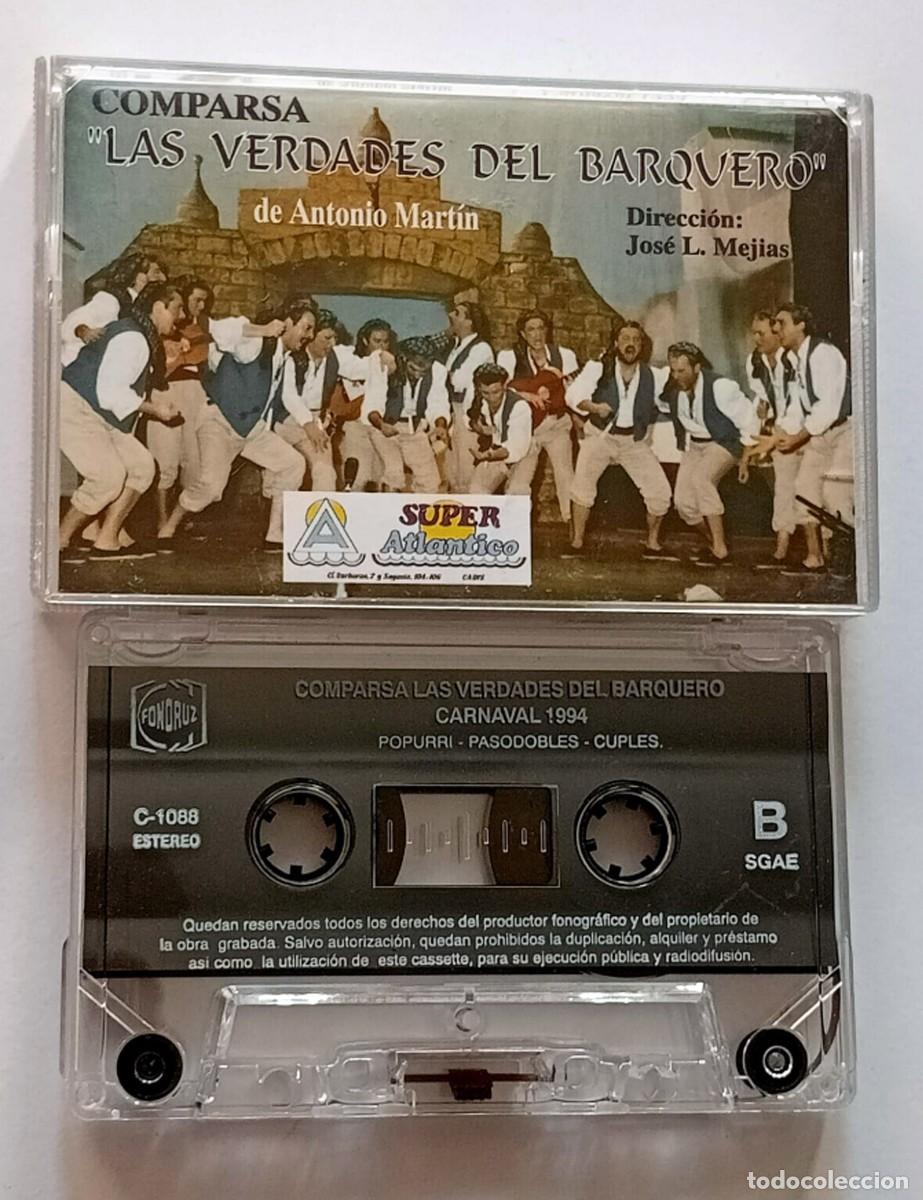 Cassetes antigas: CASSETTE CARNAVAL DE CADIZ 1994 COMPARSA LAS VERDADES DEL BARQUERO DE ANTONIO MART&Iacute;N