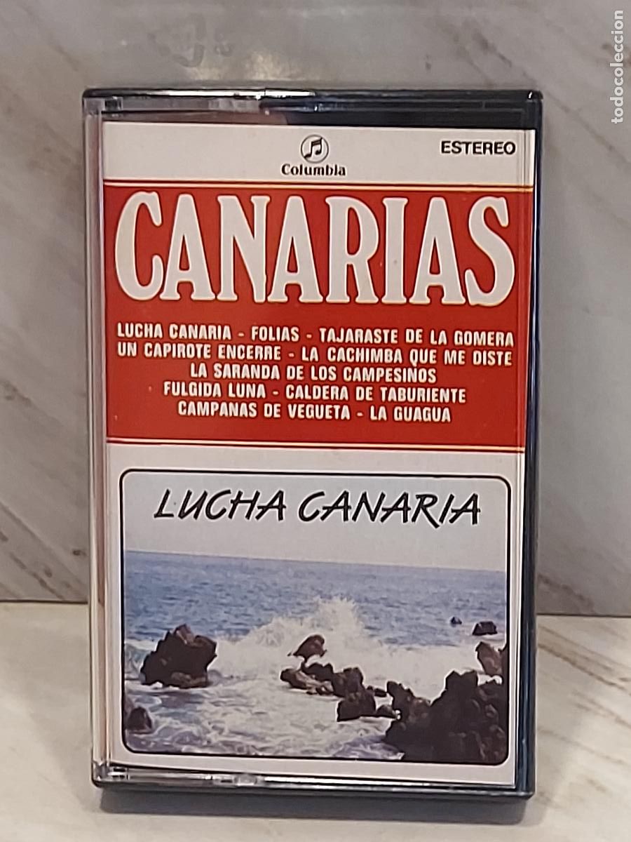 Casetes antiguos: CANARIAS | LUCHA CANARIA | FOLKLORE CANARIO | COLUMBIA 1977 | CASETE DE LUJO