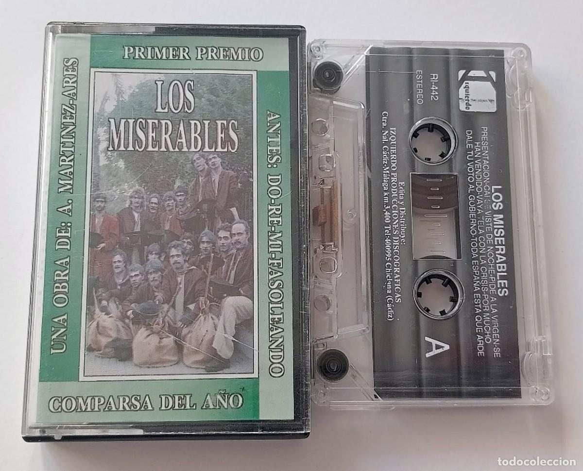 Casetes antiguos: CASSETTE CARNAVAL DE C&Aacute;DIZ 1993 COMPARSA LOS MISERABLES DE ANTONIO MARTINEZ ARES