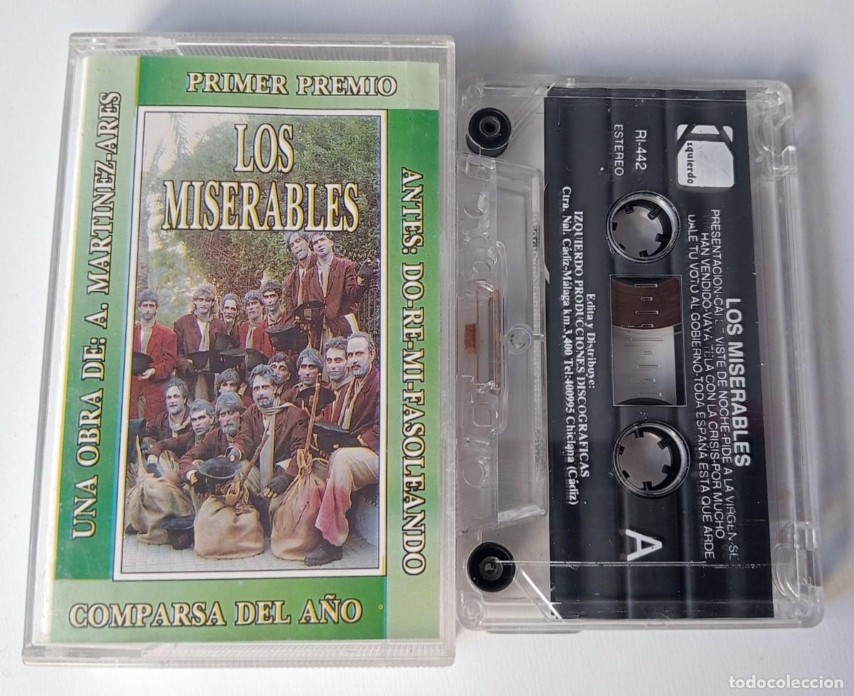 Casetes antiguos: CASSETTE CARNAVAL DE C&Aacute;DIZ 1993 COMPARSA LOS MISERABLES DE ANTONIO MARTINEZ ARES