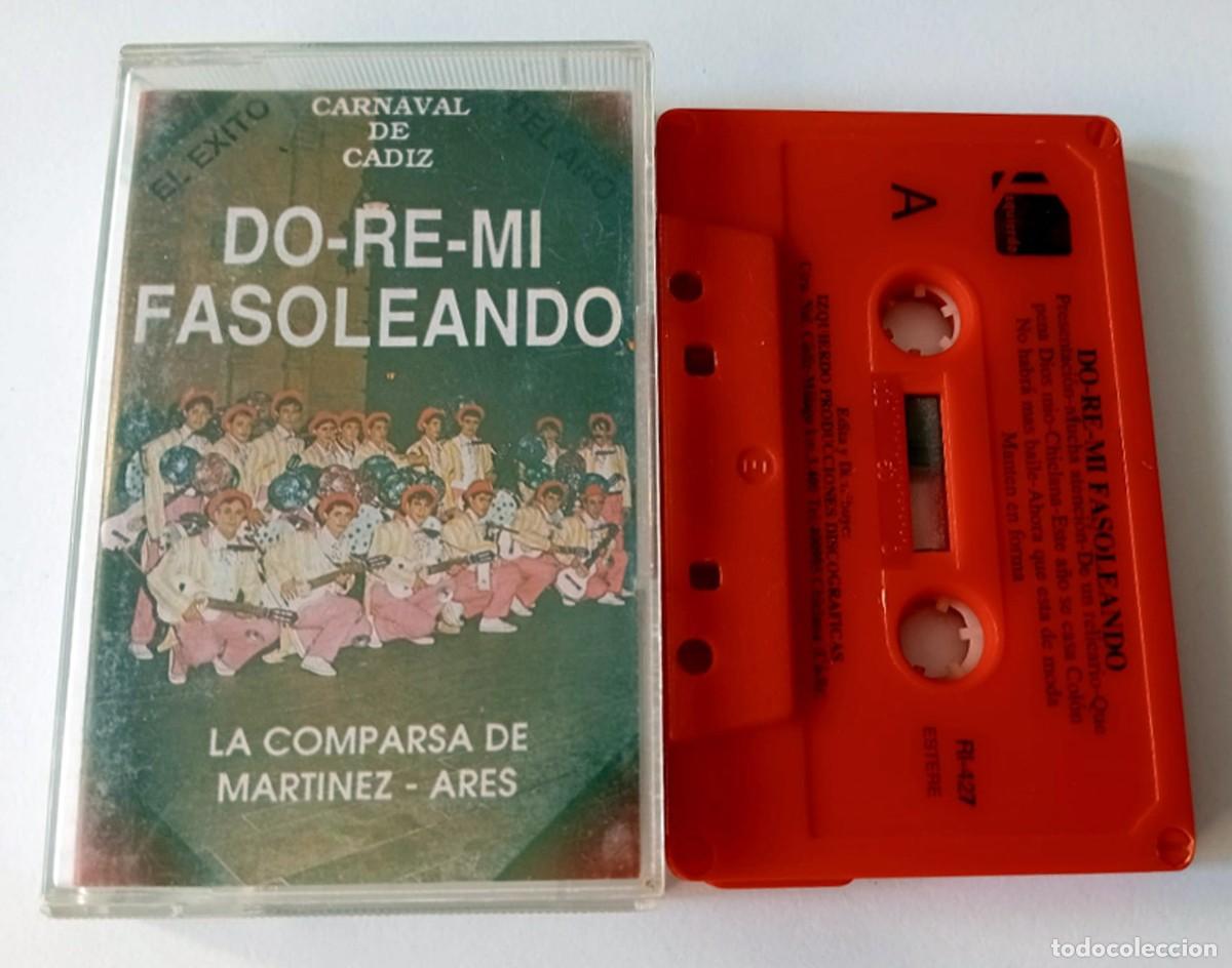 Cassetes antigas: CASSETTE CARNAVAL DE C&Aacute;DIZ 1992 COMPARSA DO-RE-MI-FASOLEANDO DE ANTONIO MARTINEZ ARES