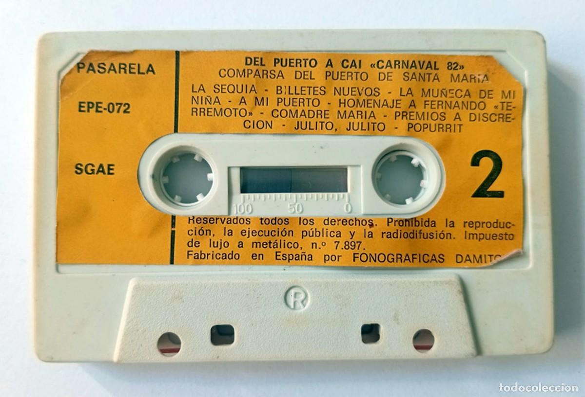 Casetes antiguos: CASSETTE CARNAVAL DE CADIZ 1982 COMPARSA DEL PUERTO A CAI DE LOS MAJARAS