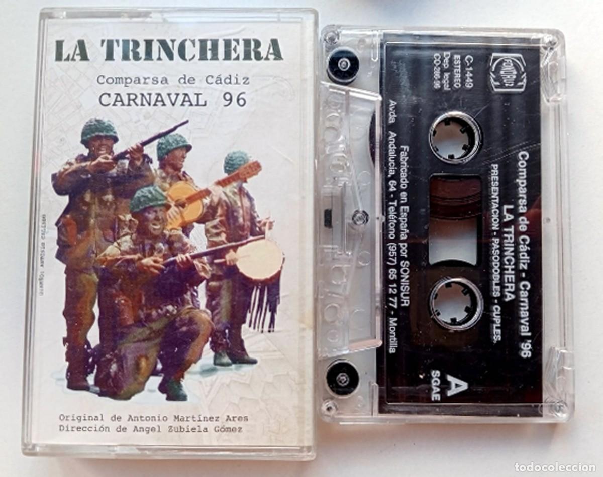 Casetes antiguos: CASSETTE CARNAVAL DE C&Aacute;DIZ 1996 COMPARSA LA TRINCHERA DE ANTONIO MARTINEZ ARES