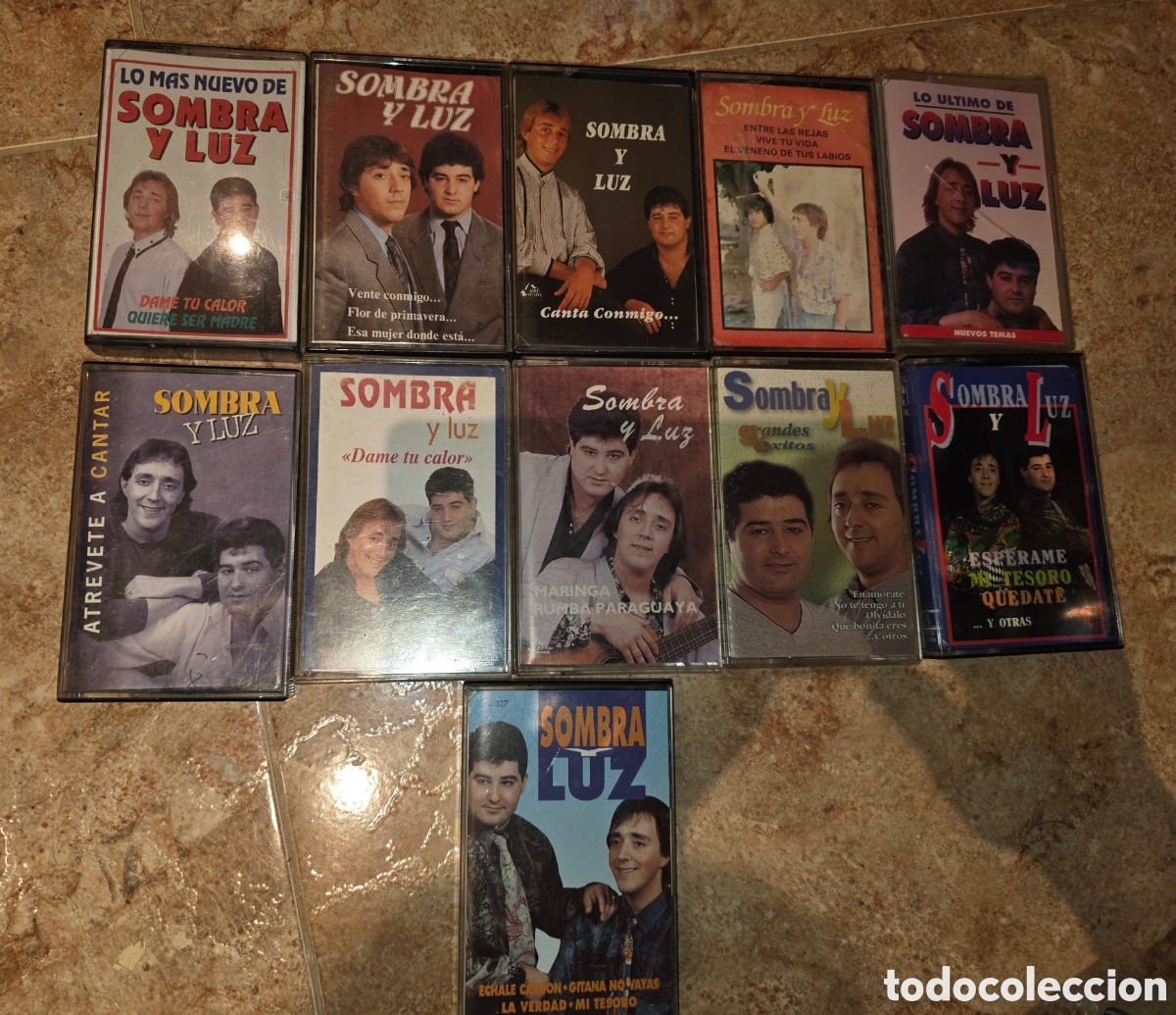 Casetes antiguos: Cintas cassette sombra y luz