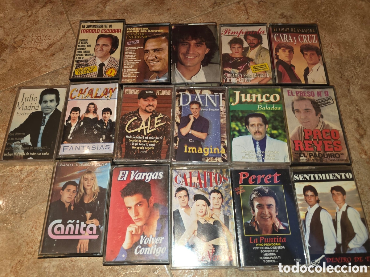 Casetes antiguos: Cintas cassette m&uacute;sica variada