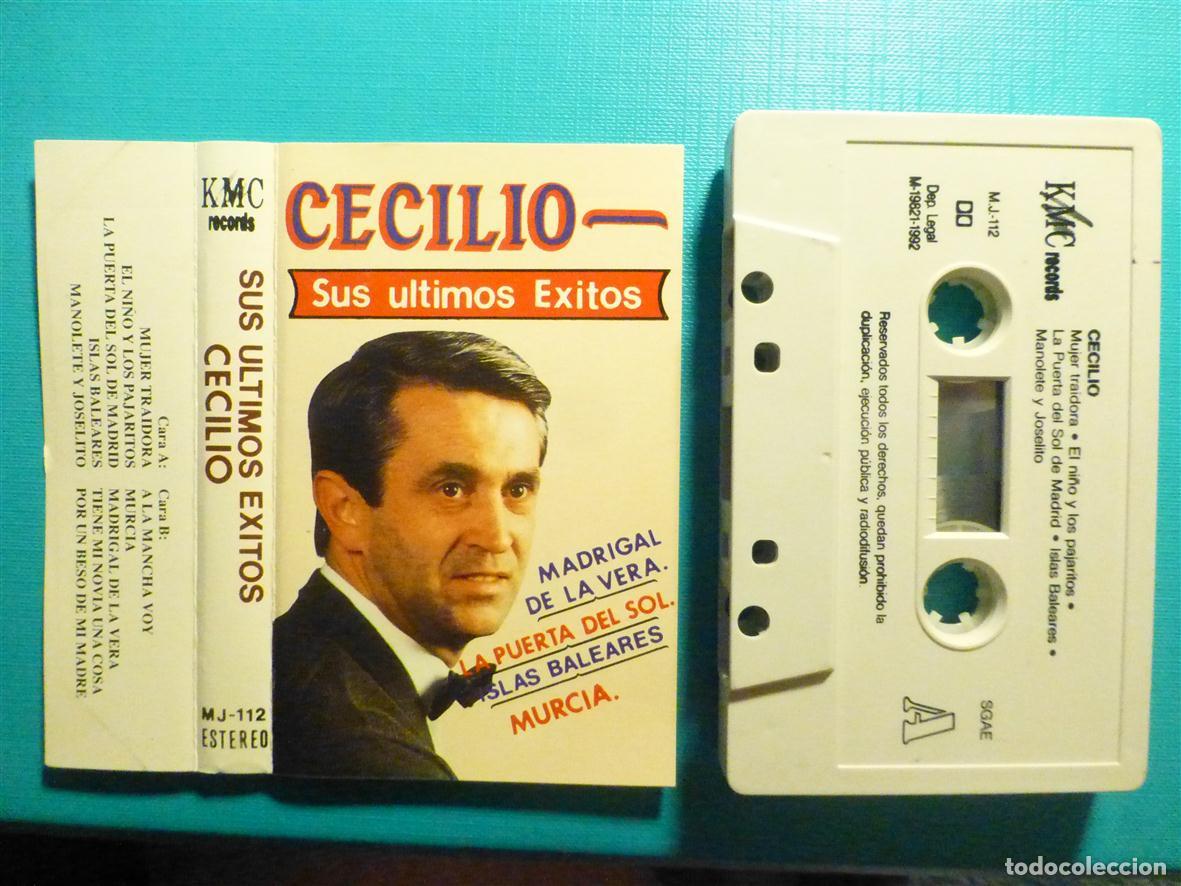 Old Cassettes: Cinta de Cassette - Casete - Cecilio - Sus &uuml;ltimos &Eacute;xitos - KMC Records - A&ntilde;o 1992