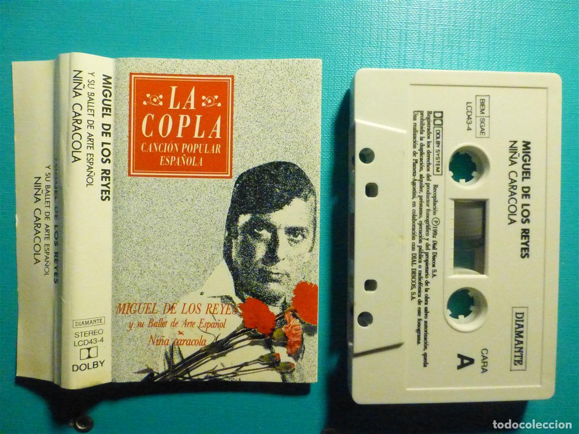 Casetes antiguos: Cinta de Cassette - Casete - Miguel de Los Reyes - Ni&ntilde;a Caracola - Dimante - A&ntilde;o 1992