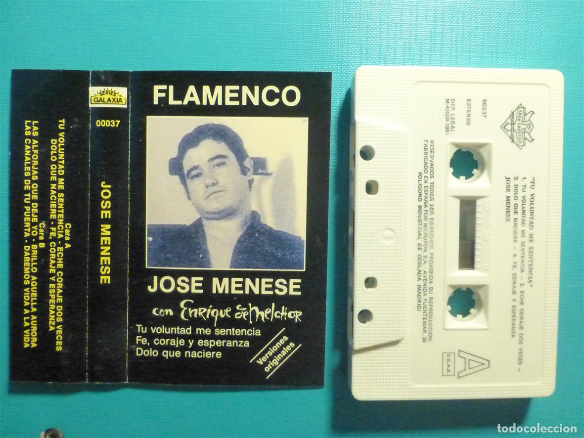 Casetes antiguos: Cinta de Cassette - Casete - Jos&eacute; Menese con Enrique de Melchor - Area Creativa - Flach - A&ntilde;o 1991