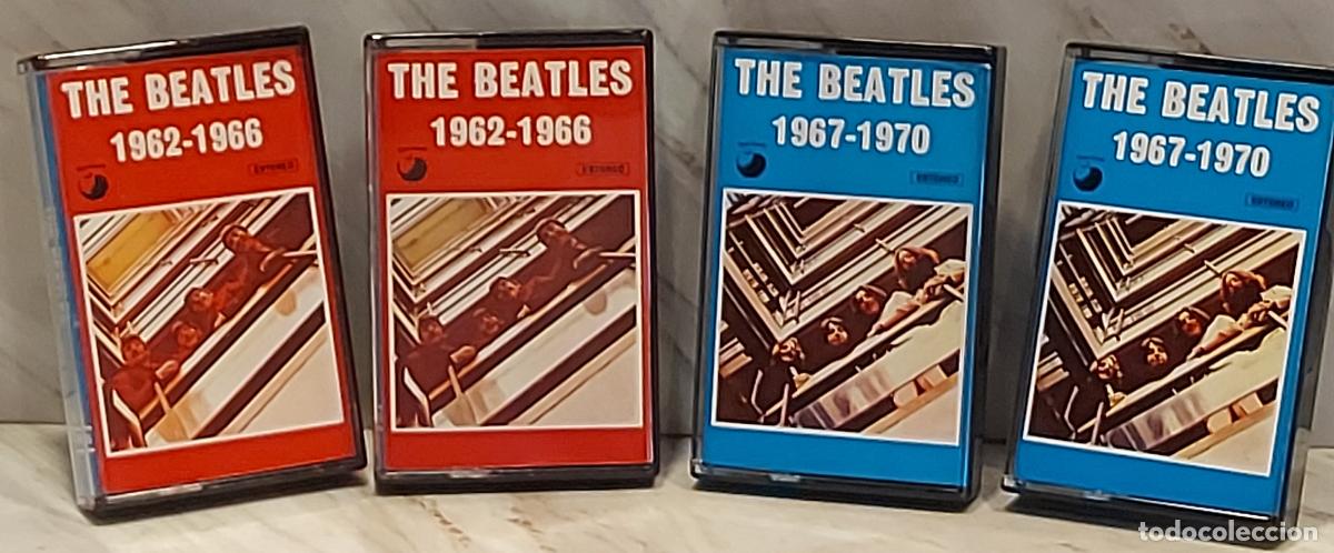 Casetes antiguos: THE BEATLES | 1962-1966 + 1967-1970 | &Aacute;LBUM ROJO + AZUL | 4 CASETES | APPLE | DE LUJO