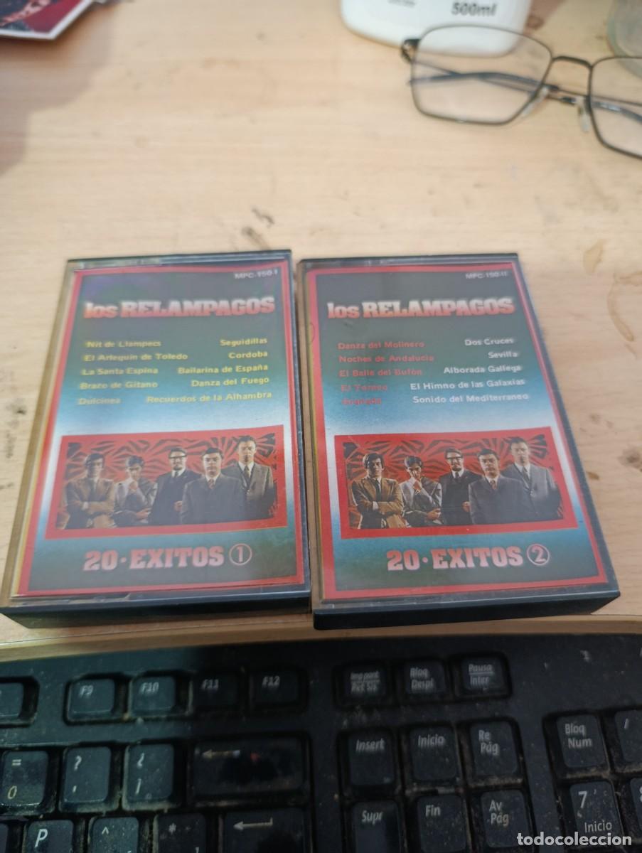 Casetes antiguos: los relampagos. 20 exitos vol 1 y vol 2. c16f