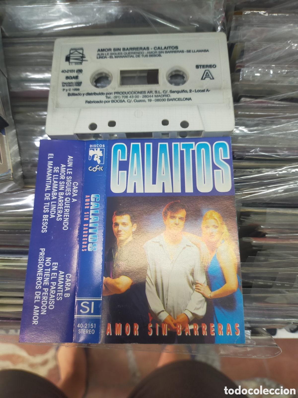 Casetes antiguos: Calaitos casete amor sin barreras 1998
