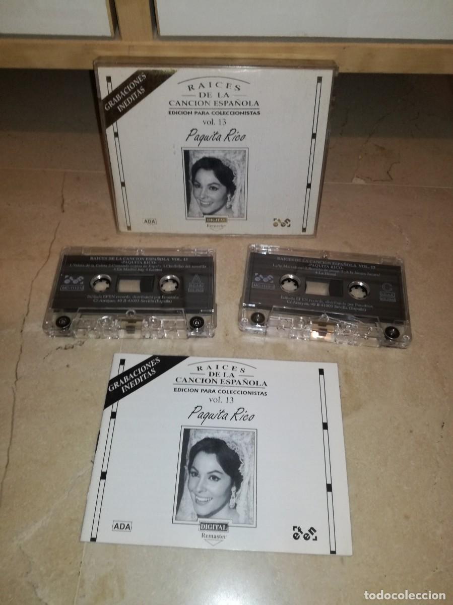 Casetes antiguos: PAQUITA RICO-RAICES DE LA CANCION ESPA&Ntilde;OLA-VOL. 13