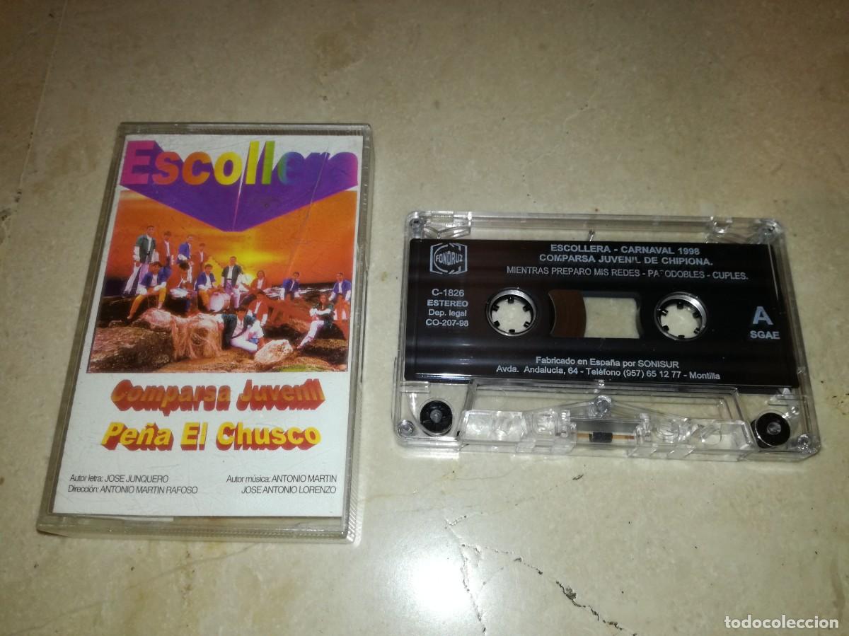 Casetes antiguos: COMPARSA JUVENIL PE&Ntilde;A EL CHUSCO-ESCOLLERA-ORIGINAL 1998-MUY RARA