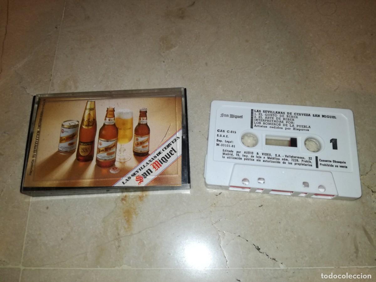 Casetes antiguos: LAS SEVILLANAS DE LA CERVEZA SAN MIGUEL-LOS ROMEROS DE LA PUEBLA-PROMO