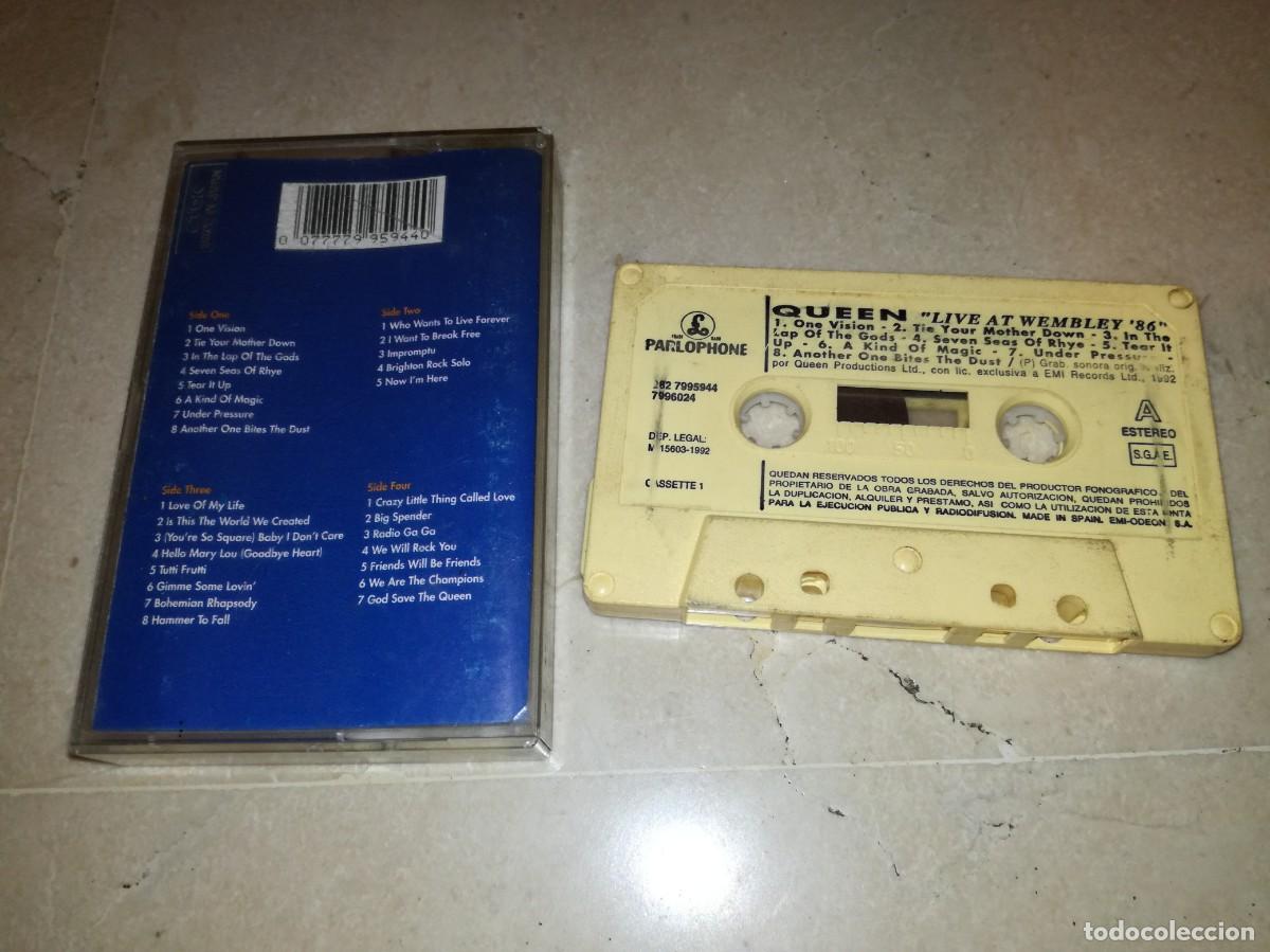 Casetes antiguos: QUEEN-LIVE AT WEMBLEY &acute;86-LEER DESCRIPCI&Oacute;N