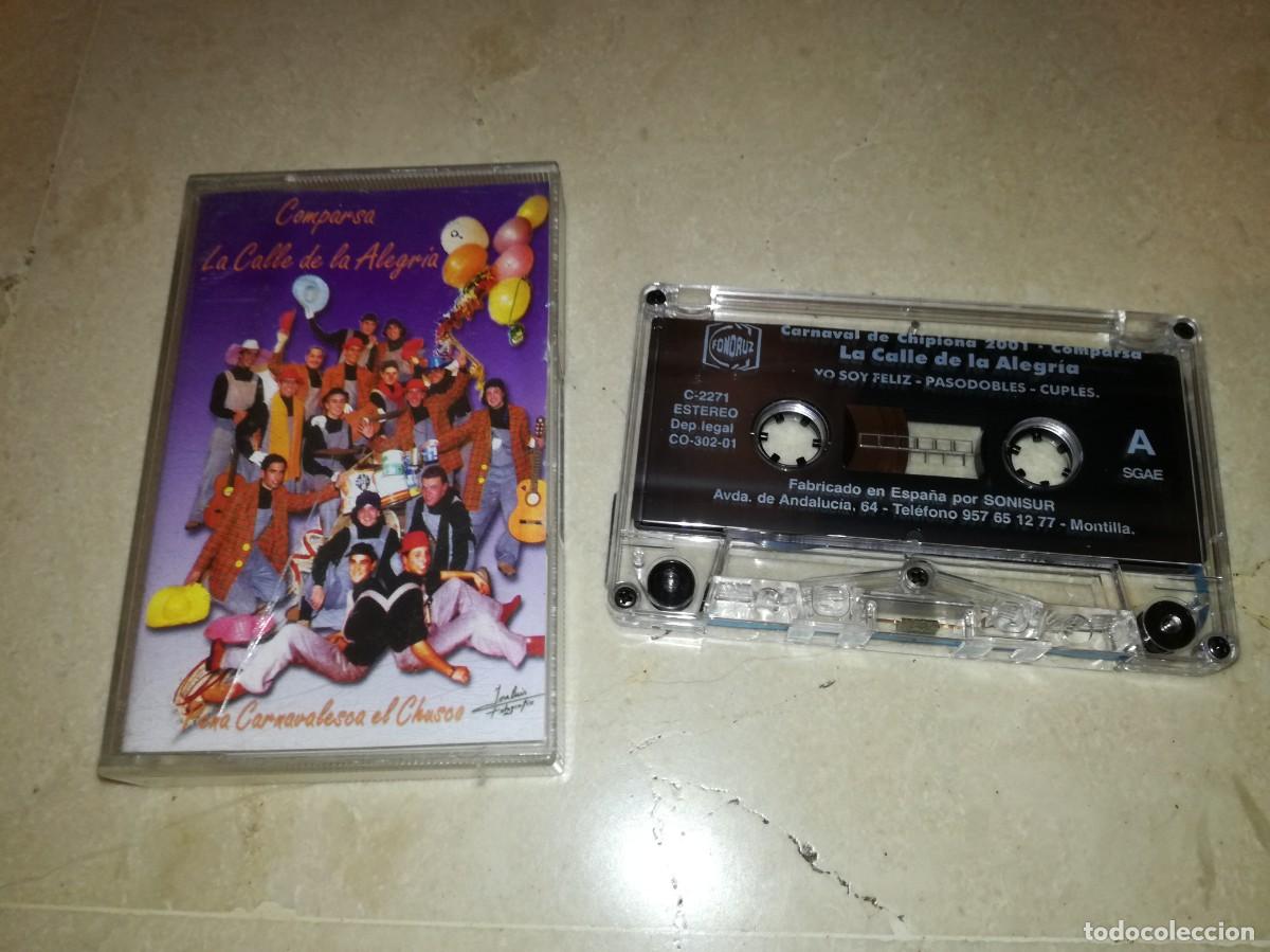 Casetes antiguos: COMPARSA LA CALLE DE LA ALEGRIA-CARNVAL DE CHIPIONA 2001-MUY RARA