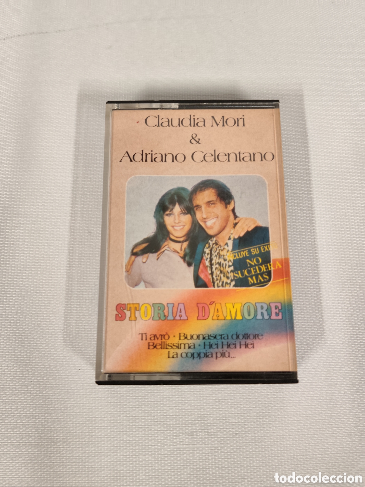 Casetes antiguos: Casete Claudia Mori y Adriano Celentano (1982)