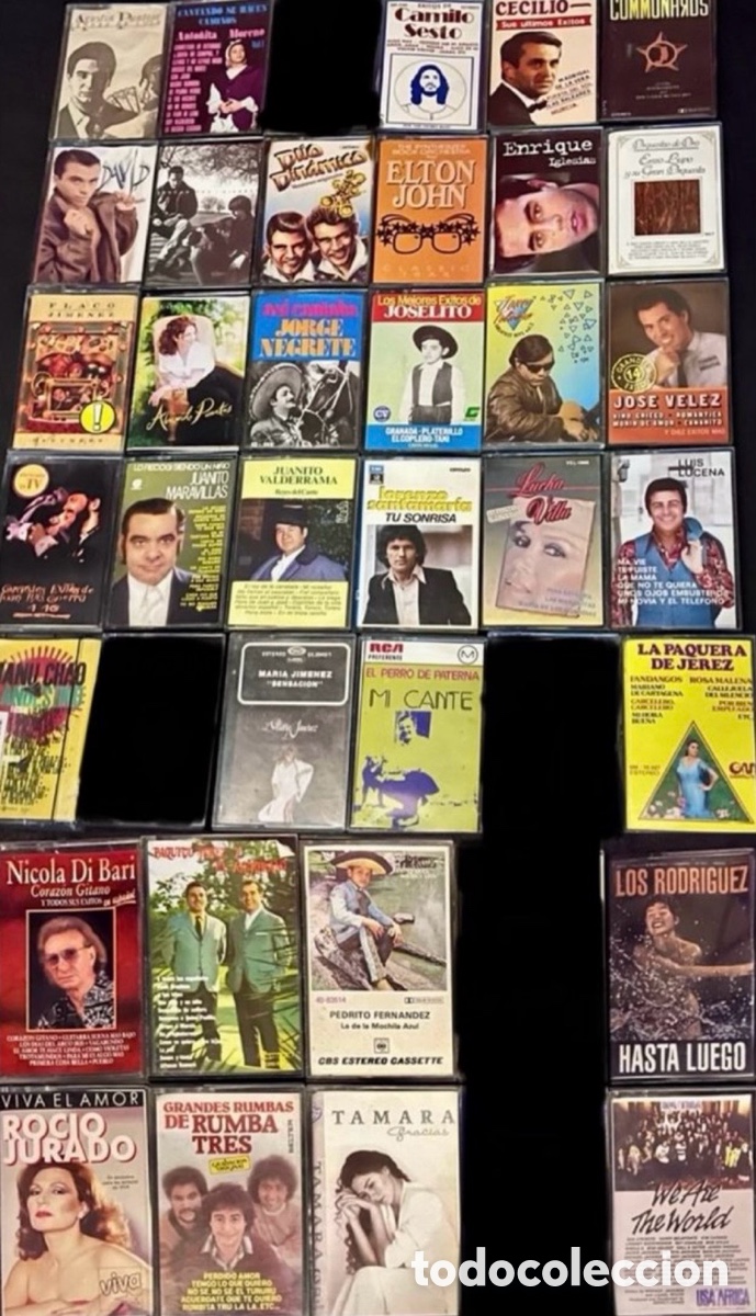 Casetes antiguos: Lote cintas cassettes &ldquo;duo dinamico, camilo sesto, rocio jurado, etc&rdquo;