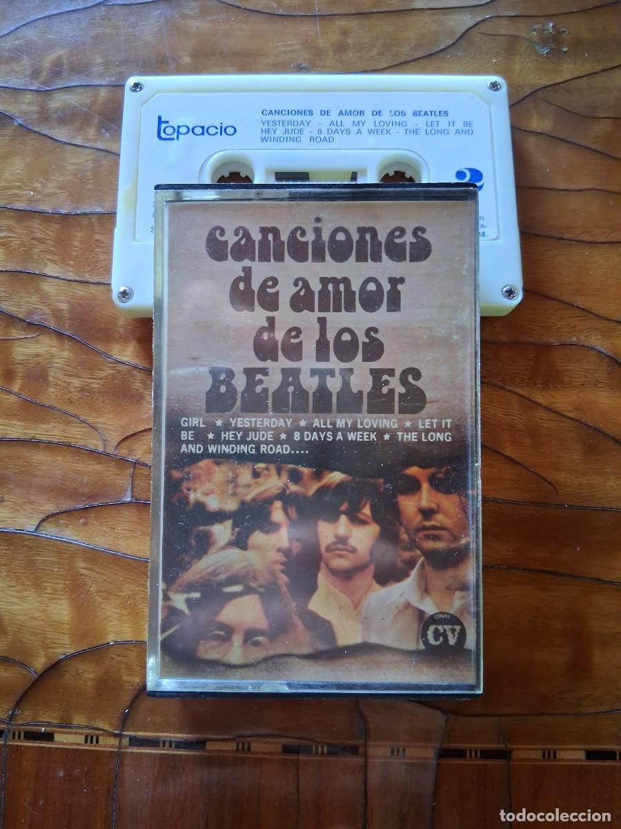 Casetes antiguos: Casete cinta de m&uacute;sica pop rock CANCIONES DE AMOR DE LOS BEATLES