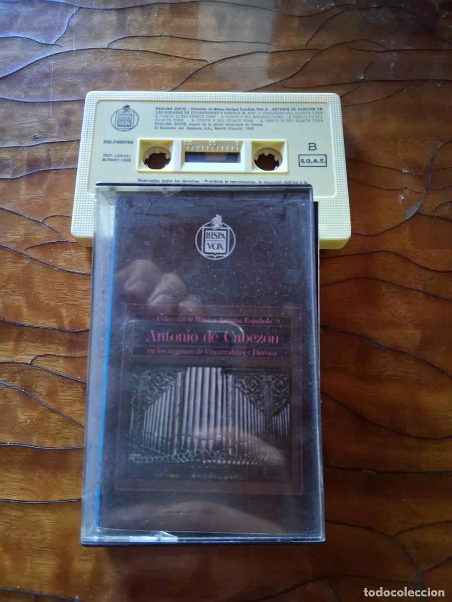 Casetes antiguos: Casete cinta de m&uacute;sica cl&aacute;sica ANTIGUA ESPA&Ntilde;OLA ANTONIO DE CABEZON &oacute;rganos Covarrubias Daroca