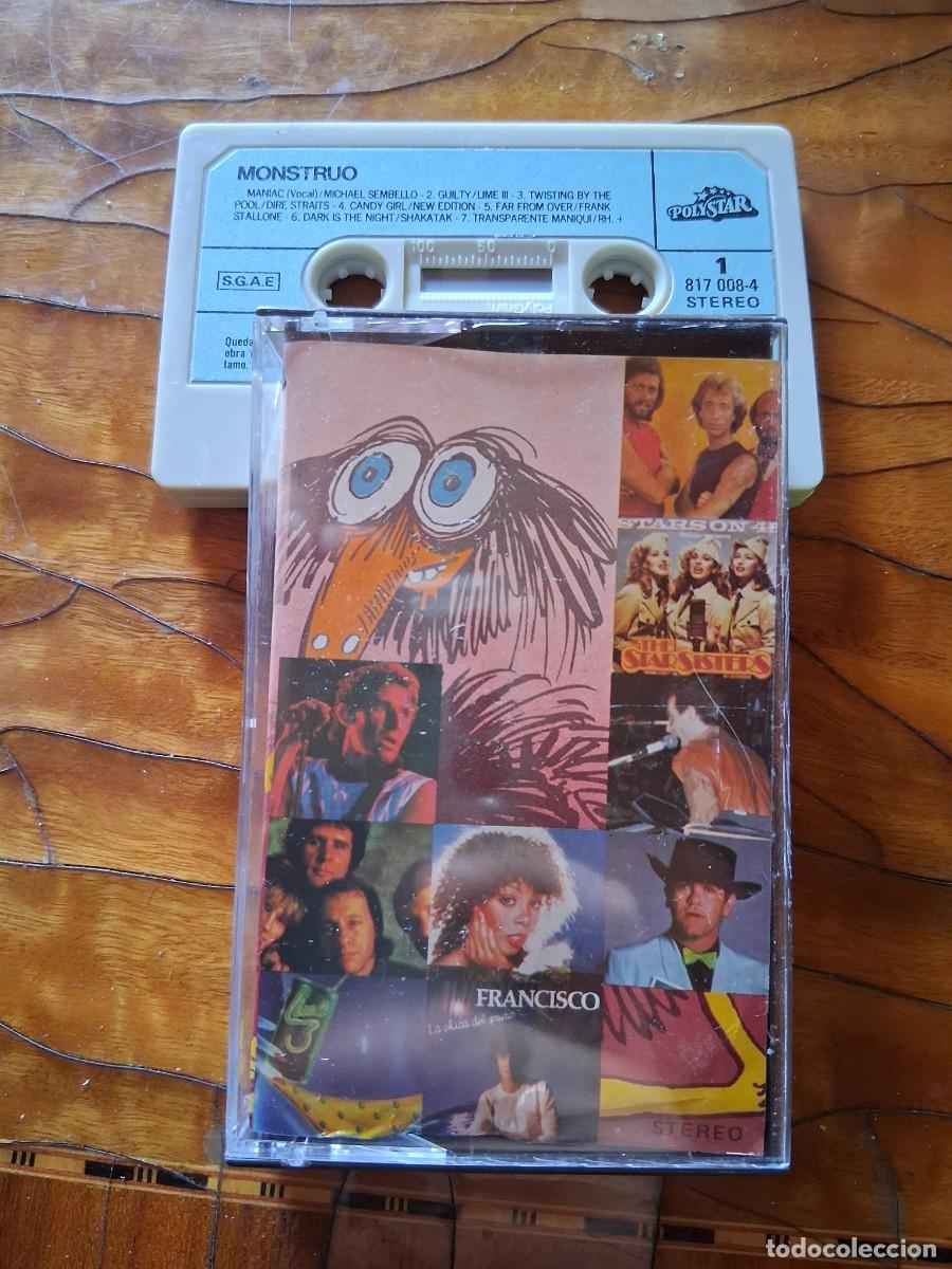 Casetes antiguos: Casete cinta de m&uacute;sica Monstruo Maniac Michael Sembello Twisting By The Pool Dire Straits