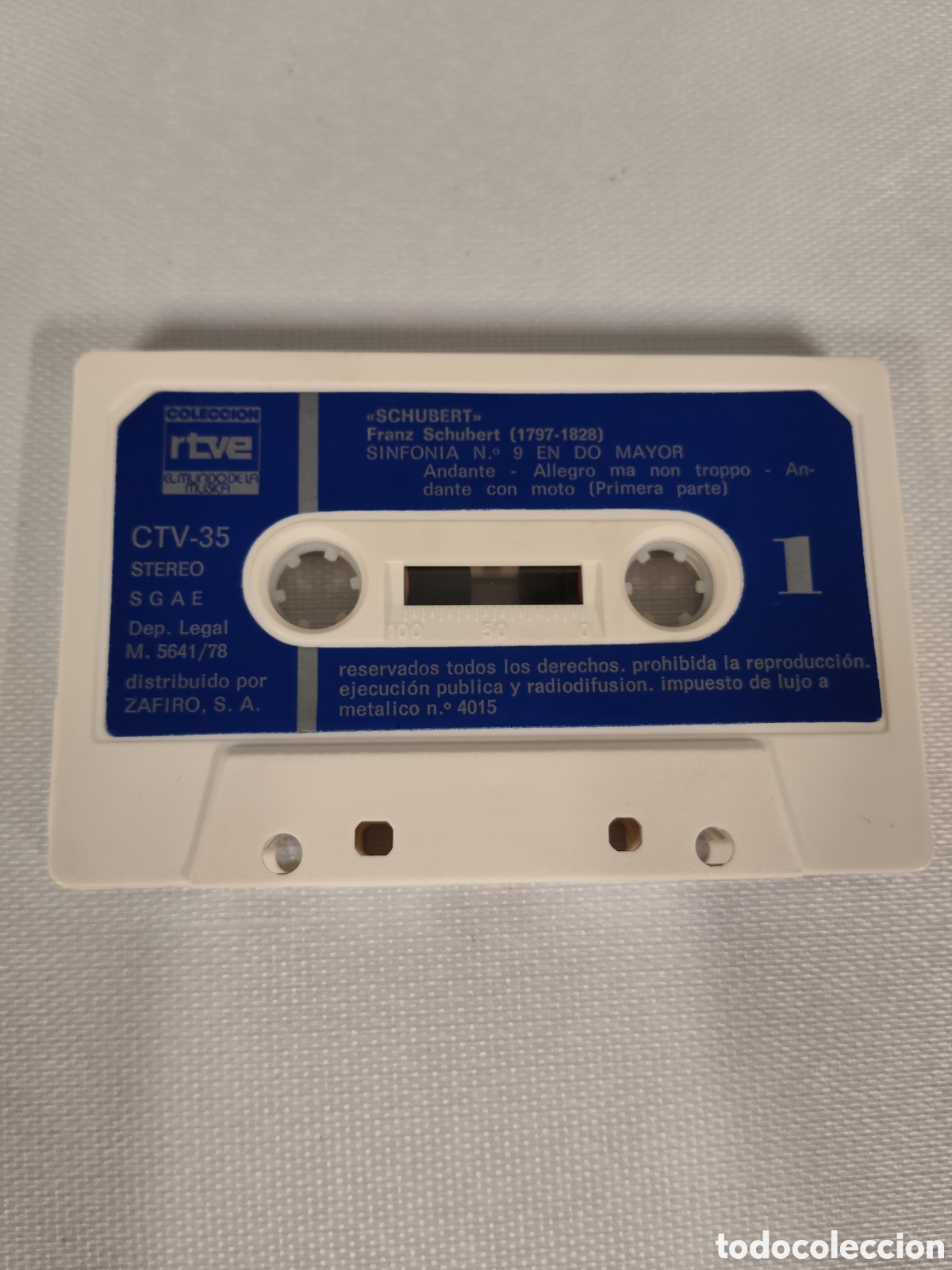 Casetes antiguos: Cassette Schubert Sinfonia 9 RTVE (1978) - Foto 4