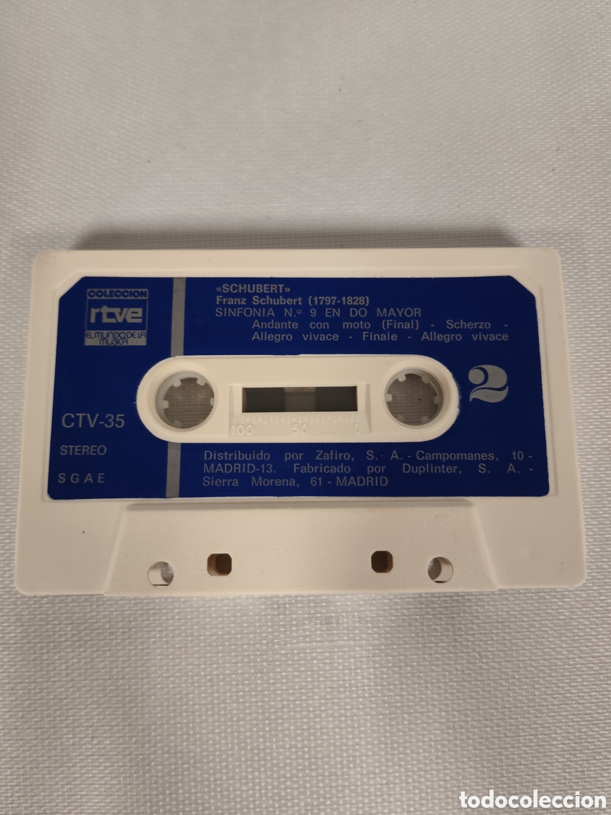 Casetes antiguos: Cassette Schubert Sinfonia 9 RTVE (1978) - Foto 5