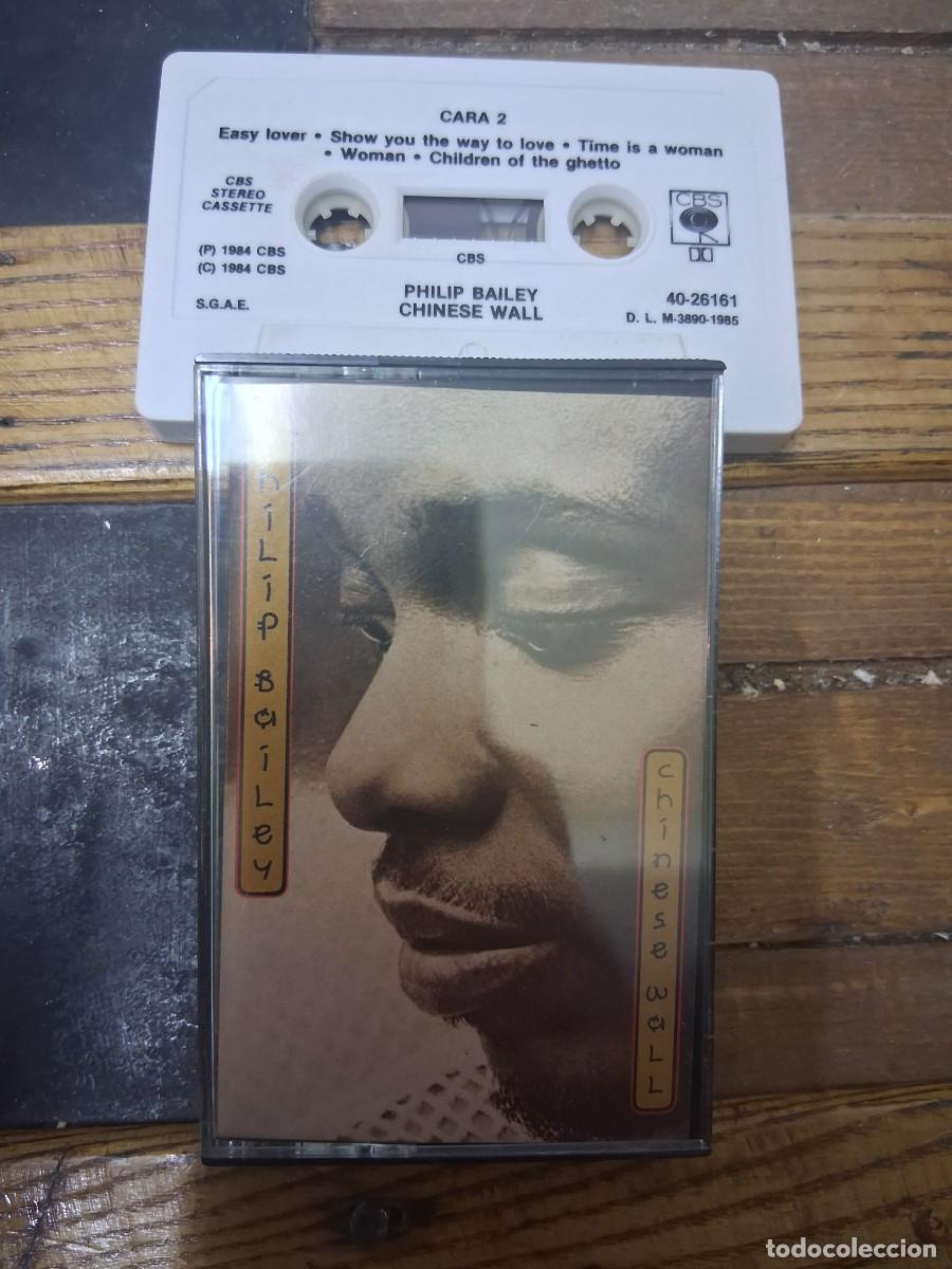 Casetes antiguos: Casete cinta de m&uacute;sica Philip Bailey Chinese Wall