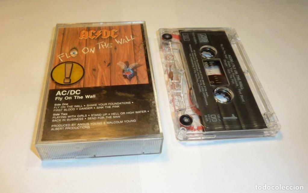Casetes antiguos: AC/DC // FLY ON THE WALL // MADE IN GERMANY // 1985 // CASETE