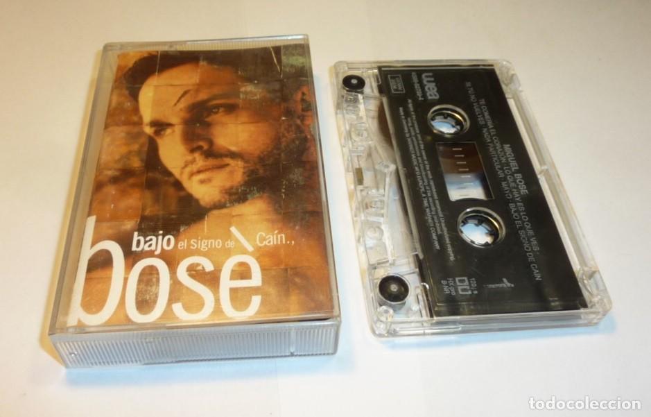 Casetes antiguos: MIGUEL BOSE // BAJO EL SIGNO DE CAIN // 1993 // CASETE