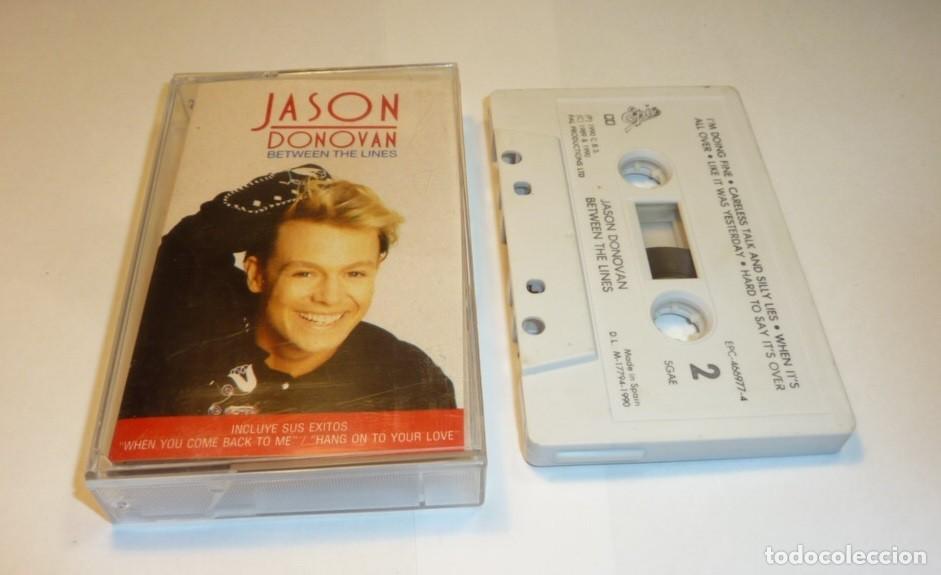 Casetes antiguos: JASON DONOVAN // BETWEEN TUE LINES // 1990 // CASETE