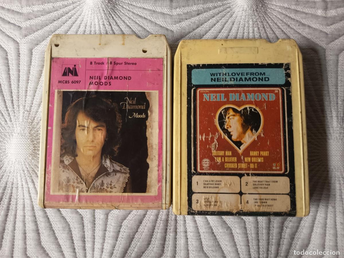 Casetes antiguos: Neil Diamond: - With Love From...Neil Diamond. - Moods. 8 track, stereo 8, 8 pistas