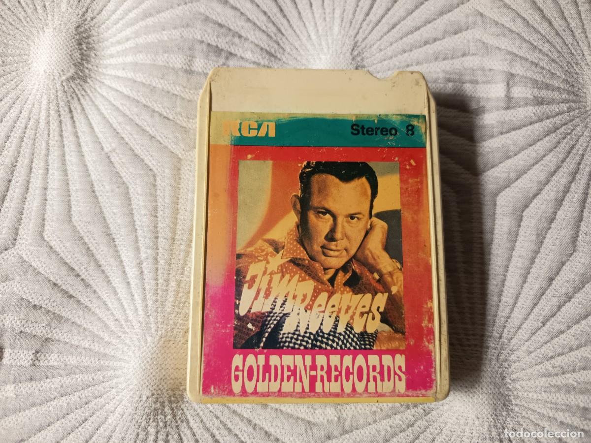 Casetes antiguos: Jim Reeves &ndash; Jim Reeves' Golden Records. 8 track, stereo 8, 8 pistas