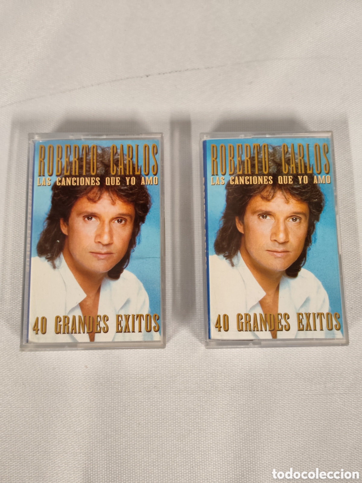Casetes antiguos: Roberto Carlos - 40 Grandes &Eacute;xitos 2 Cassettes