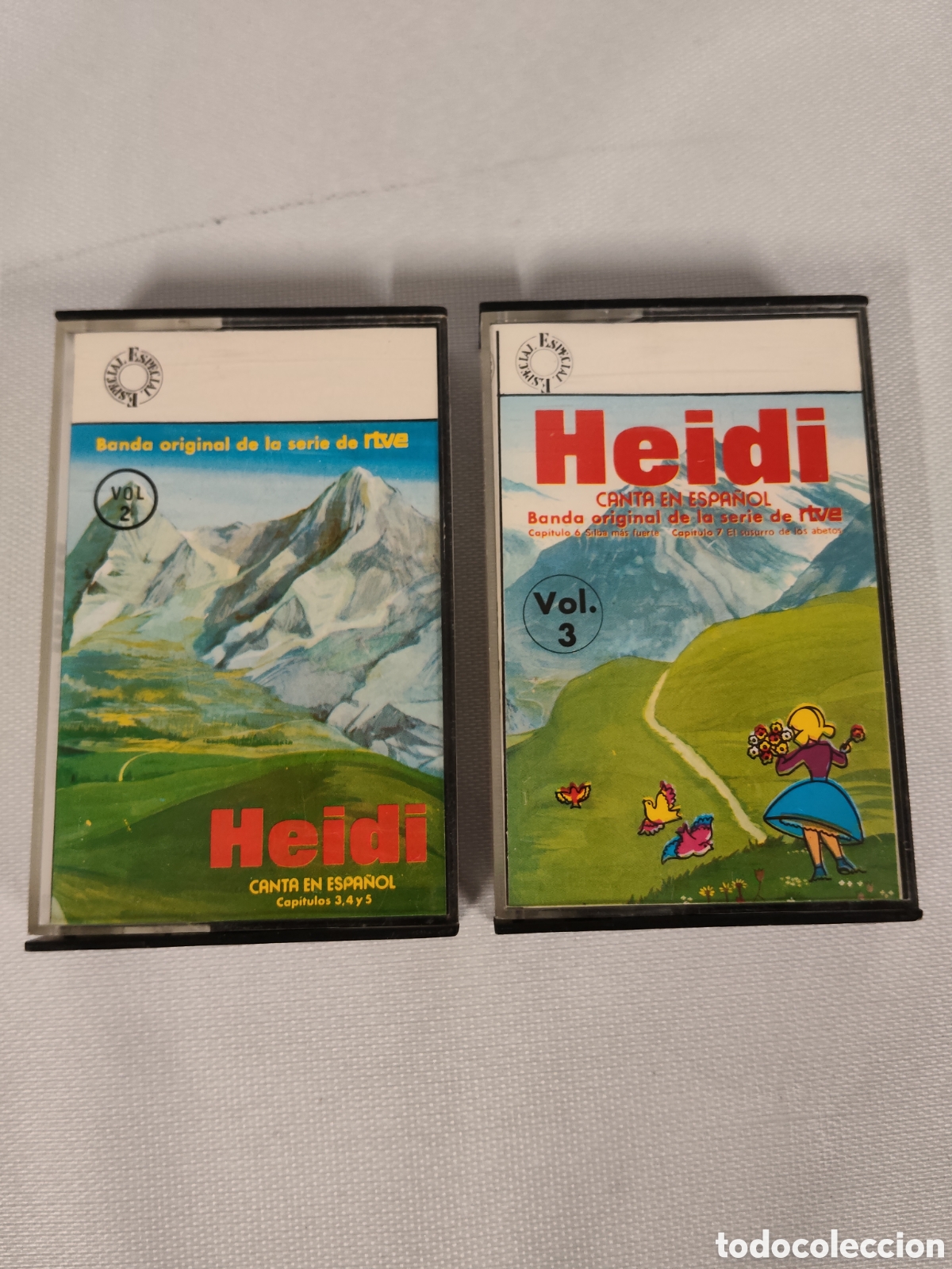 Casetes antiguos: Lote 2 Cassettes Heidi RTVE Originales RCA 1975