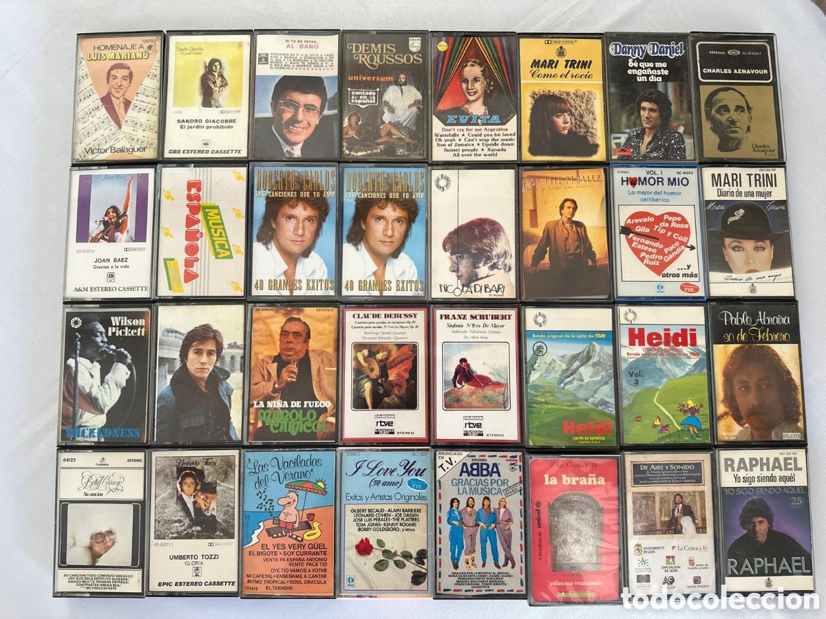 Casetes antiguos: Lote 32 Cintas Cassette M&uacute;sica Variada