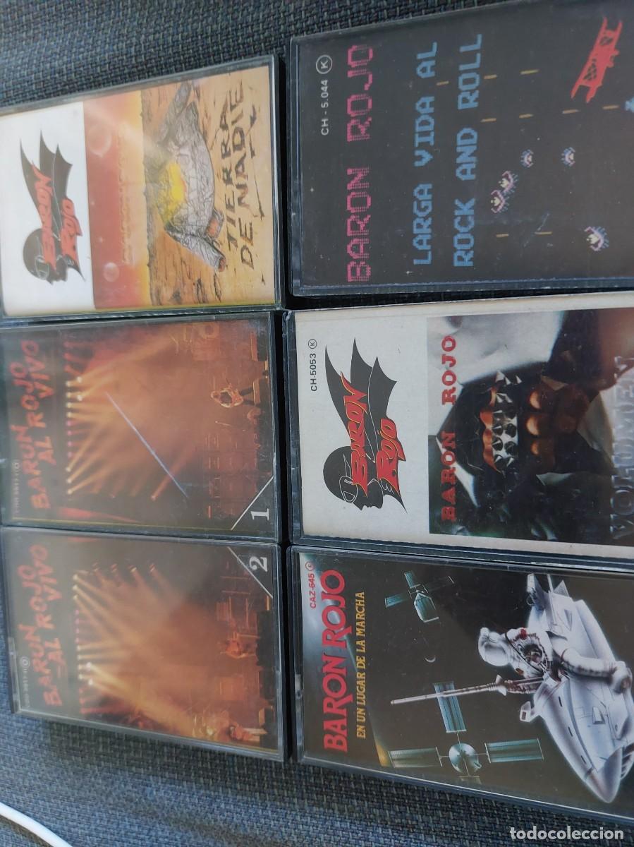 Casetes antiguos: lote de casetes Heavy espa&ntilde;ol Baron Rojo